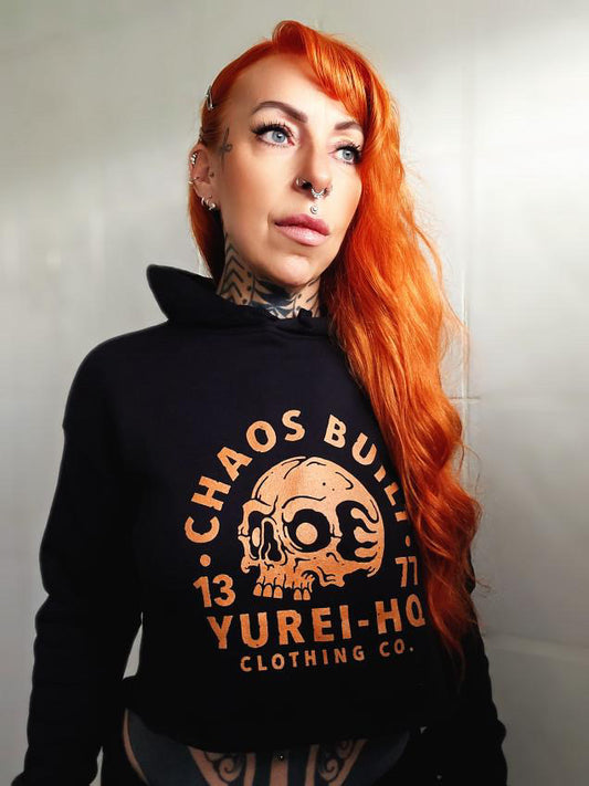 Women's Chaos cropped fleece hoodie