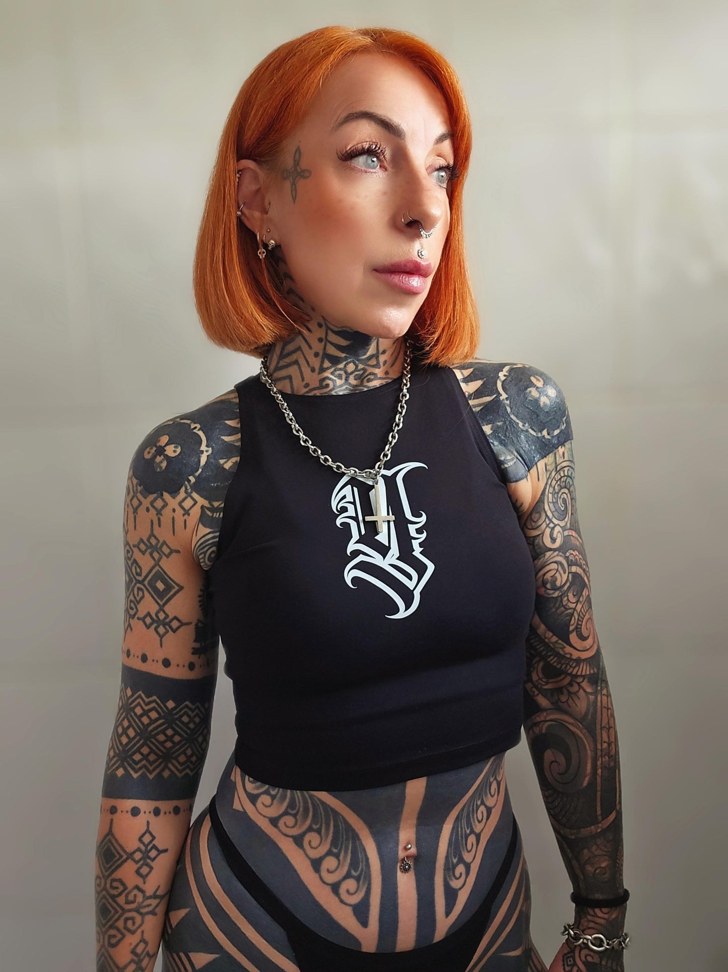 Y logo crop top