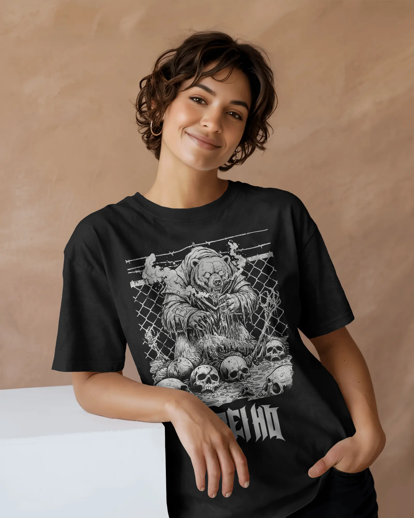 Death Bear front print