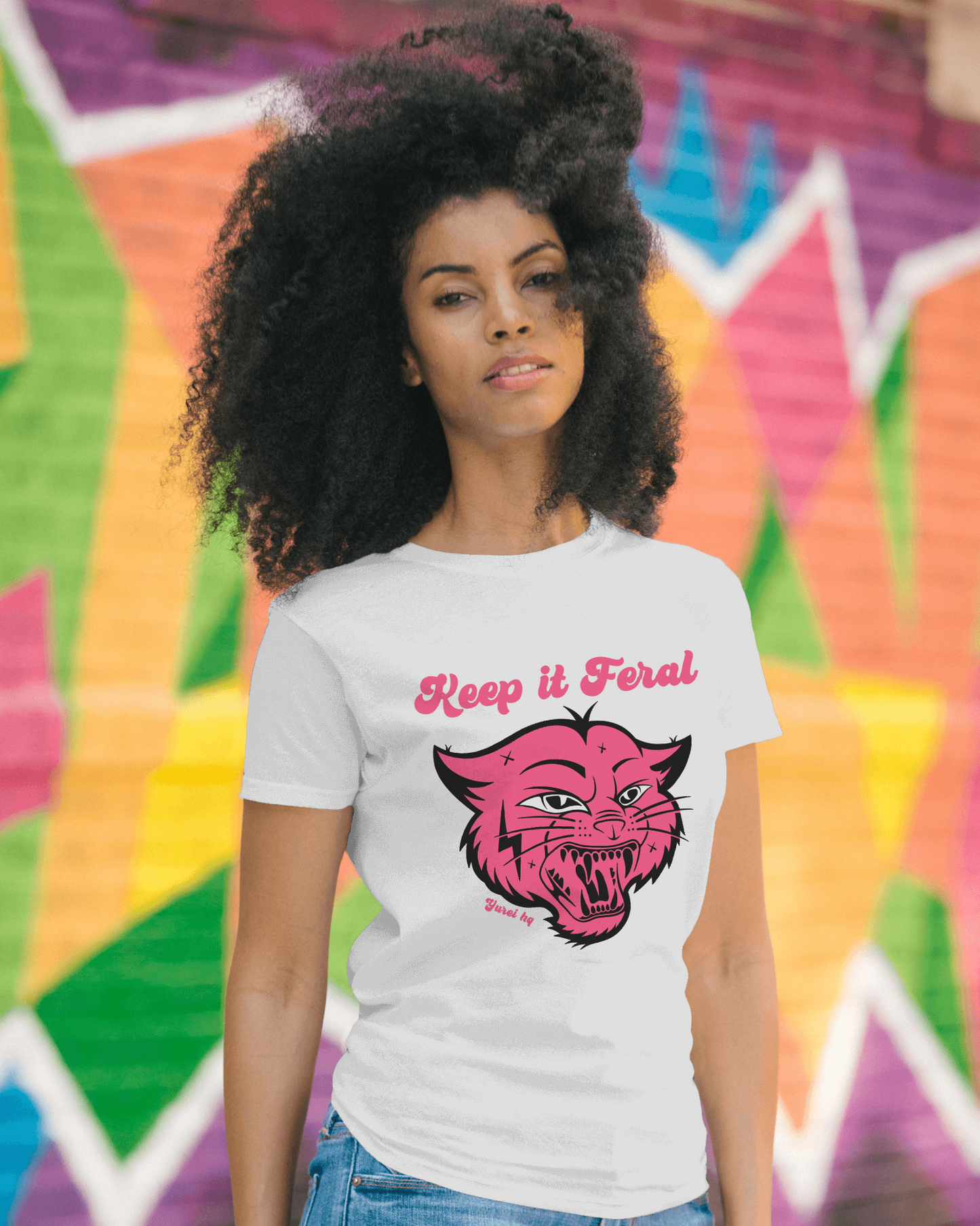 Keep it Feral (white tee)