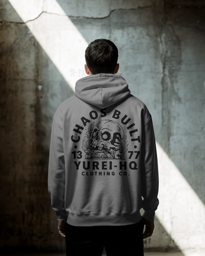Chaos built hoodie grey