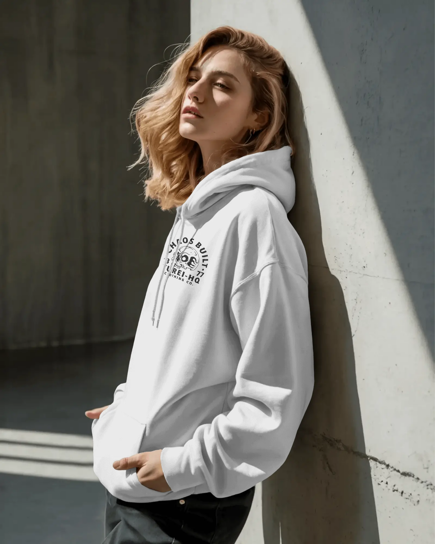 Chaos built hoodie grey
