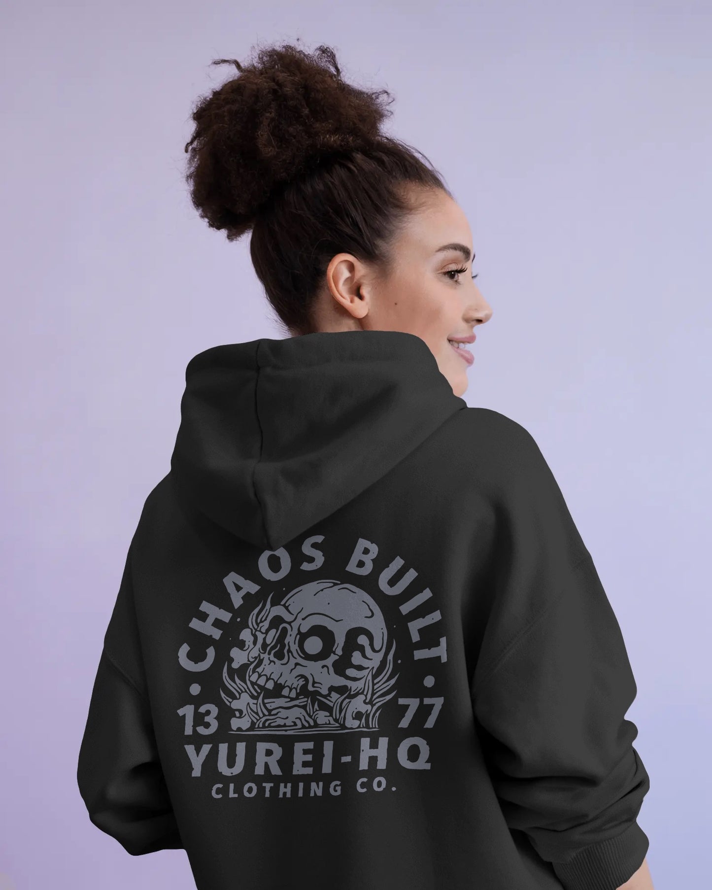 Chaos built hoodie black