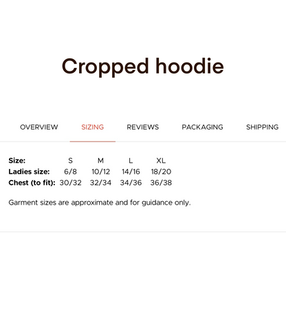 Feral cropped fleece hoodie