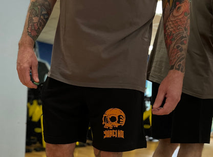 Shorts orange skull
