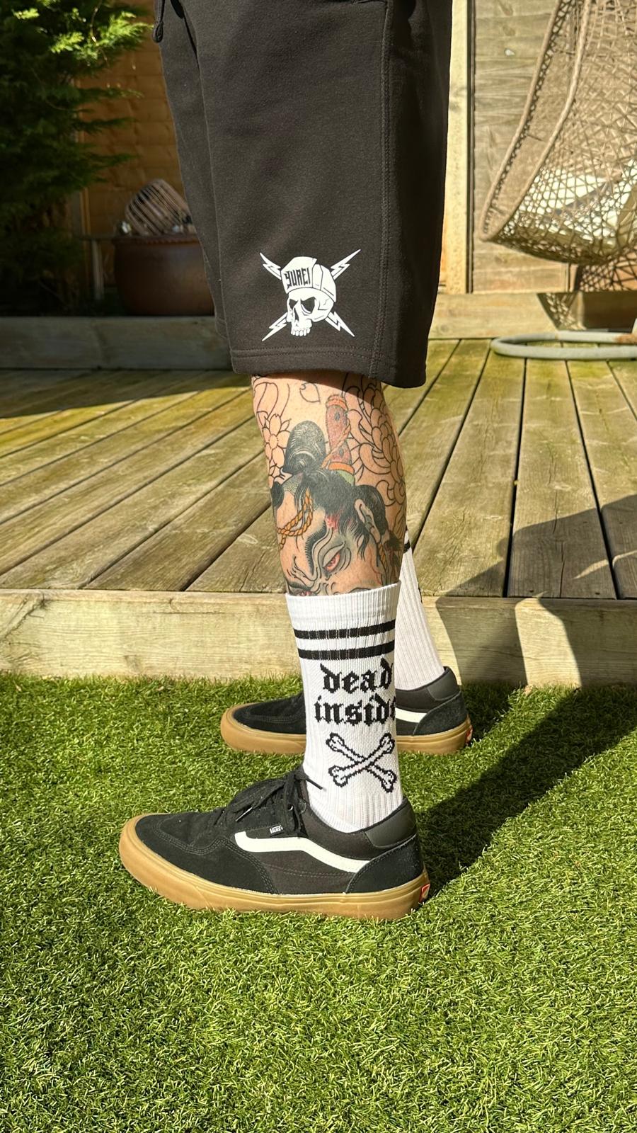 Lightning skull shorts